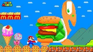 Super Mario Bros. But Everything Mario Touches Turns To FOOD (Part 2)