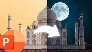 Change IMAGES from DAY into NIGHT in PowerPoint