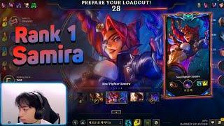 Rank 1 Samira : KR Challenger Samira vs Jhin Gameplay