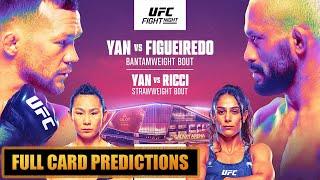 UFC Macau Petr Yan vs. Deiveson Figueiredo Full Card Predictions