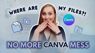  5 TIPS on How to Organize your Canva Account | SAVE TIME IN CANVA