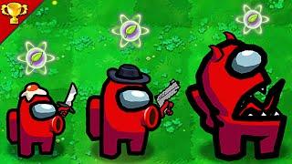 Plants vs Zombies : Among Us Peashooter Max Level Use plant food