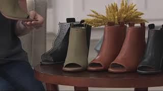 ED Ellen DeGeneres Leather Ankle Boots - Taromi on QVC