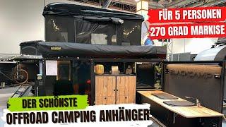 Room Tour Offroad Camping Anhänger BLACKCAMP FREEda XL mit 13,5 qm2 Markise für bis zu 5 Personen