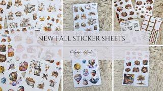 NEW Amber Plans Her Day Fall Sticker Sheet Release