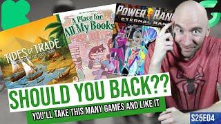 Should You Back? Expert Crowdfunding ADVICE; 18 NEW Games in 30 MINUTES! S25E04!