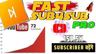 Fast sub4sub pro kaise use kare | Fast sub4sub pro app | subscriber badhane wala app