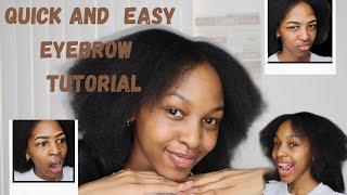 HOW TO: QUICK AND EASY EYEBROW TUTORIAL || BEGINNER FRIENDLY #makeup #youtuber #howto