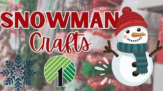 Let's Make Some Quick and Easy Snowman Crafts! Dollar Tree DIY Christmas Craft and Treat Idea!