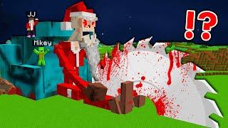 Why Mikey and JJ Cut The Biggest Santa Dweller With a Circular Saw in Minecraft - Maizen !