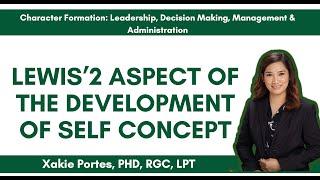 Part 1: Lewis Aspect of development of Self Concept