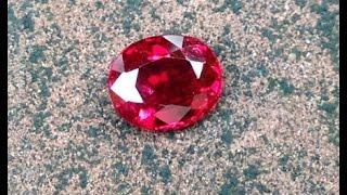 1.19 carat Vivid Red (Pigeon Blood) Very Rare Thai Ruby