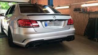 Underground Exhaust Mercedes W212 E63 AMG Stage 3 Sound loud V8 Biturbo