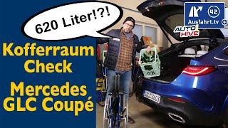 Kofferraum-Check: Mercedes-Benz GLC Coupé  - was passt in den Kofferraum? Fahrrad? Leiter? Koffer?