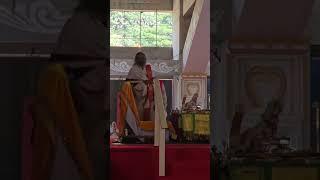 @gurudev arraives for #devipuja @BangaloreAshram