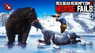 99 HILARIOUS HORSE FAILS in RDR2