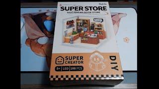 Rolife Super Store Fascinating Book Store Super Creator Build - Sped Up with Music