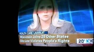 Sarah Carlson from WISC-TV in Madison  - possible on-air stroke or seizure \ aphasia