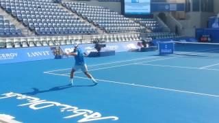 Rafael Nadal Training Session (Backhand  and Forehand Drill)