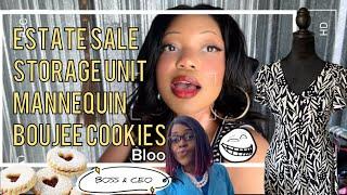 RESELLER VLOG 5 | ESTATE SALE FIND, SETTING UP MANNEQUIN, RECORDING INTRO, BOUJEE COOKIES