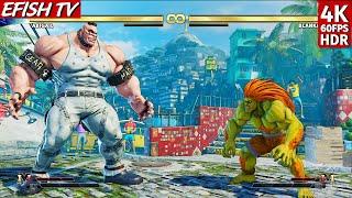 Abigail vs Blanka (Hardest AI) - Street Fighter V | 4K 60FPS HDR