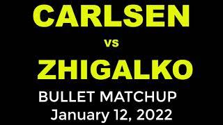  Magnus Carlsen vs Sergei Zhigalko | Bullet MATCHUP On Lichess | January 12, 2022
