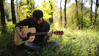 Beautiful acoustic sounds in the woods