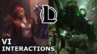 Vi Interactions with Other Champions | MAYBE WARWICK REALLY IS VANDER | League of Legends Quotes