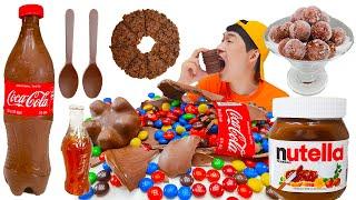 Mukbang 갈색디저트먹방 Brown Food Mukbang 젤리 IceCream 초콜릿 Chocolate 캔디 Maltesers 색깔먹방 Choco BigPie JJAEMI째미