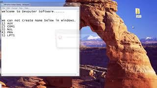 We can not Create Folder Name with AUX, NUL,   etc in Windows OS