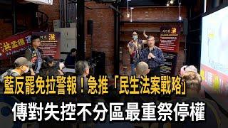 反罷免！ 國民黨急推民生法案 傳不分區鬧事「最重停權」－民視新聞