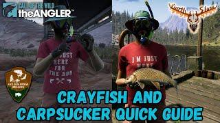 Signal Crayfish and River Carpsucker Quick Guide -the Angler