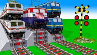 踏切アニメ あぶない電車 TRAIN  Fumikiri 3D Railroad Crossing Animation # train #1