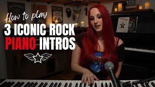 TOP 3 Iconic ROCK Piano Intros