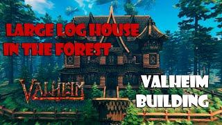 A large fabulous log house in the forest - Valheim building