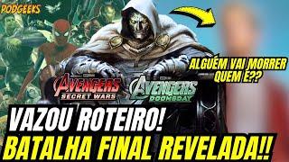 LUTA FINAL REVALADA! VAZOU ROTEIRO DE VINGADORES DOOMSDAY E GUERRAS SECRETAS! ALGUÉM VAI M@RRER!