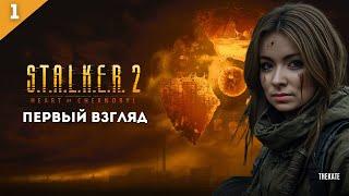 Первая встреча с Зоной! Девушка играет в S.T.A.L.K.E.R 2 HEART OF CHERNOBYL    #stalker2