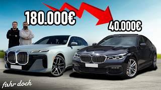 LUXURY BARGAIN? BMW 760e 2025 vs 750i 2018 | Drive