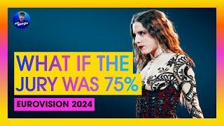 Eurovision 2024: What If the Jury was 75% and the Televote 25%!