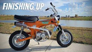 Fenders, Carburetor, Battery Box & Revisiting the Quiet Exhaust on the 1974 CT70