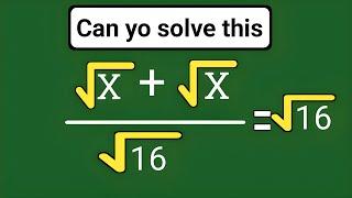 The Norway Math Olympiad Problem that Stumped Thousands|solve x