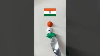 What colour does Indian Flag make? Colour Mixing Independence Day Art #shorts #asmr #satisfyingart