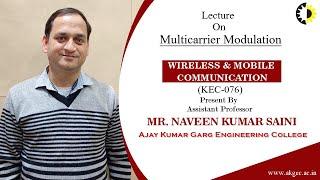 MULTICARRIER MODULATION || WIRELESS & MOBILE COMMUNICATION || LECTURE 04 BY MR  NAVEEN KUMAR SAINI