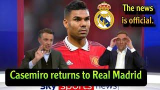 The news is official: Real Madrid are in contact with Casemiro to return to the Bernabéu