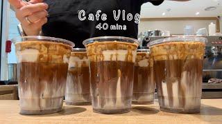 Watch 40 minutes of cafe videos in Korea where cream latte is famous