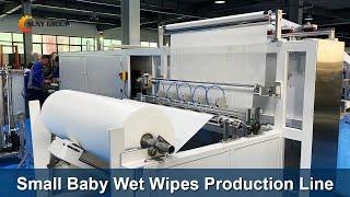 Small Baby Wet Wipes Production Line | Semi Auto Wet Tissue Making Machine