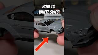 How To CUSTOM Wheel Swap DIECAST Car - #shorts #review #modelcar #minigt