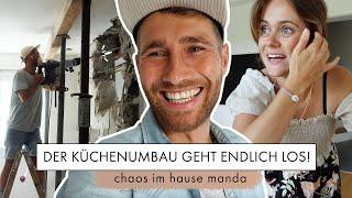 Wir reißen eine Wand raus - Der Küchenumbau geht los | MANDA Vlog