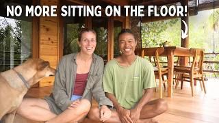 No More Sitting on the FLOOR! Slowly Turning Our Off-Grid House Into a Home