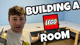 Building A LEGO Room (LEGO City Table Construction Phase 1)